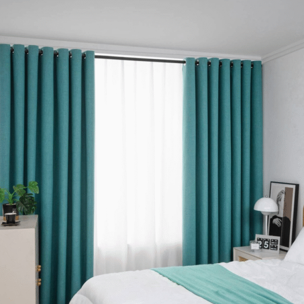 Cortina 100% Blackout - Color turquesa