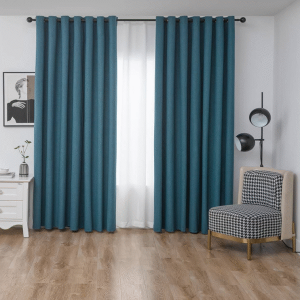 Cortina 100% Blackout - Color azul petróleo