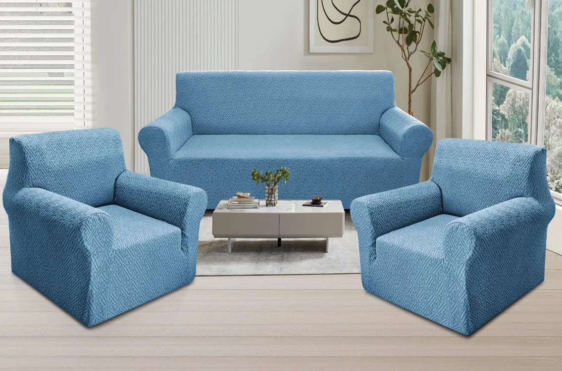 Cubresillón sin vuelo - 2511 - Color celeste